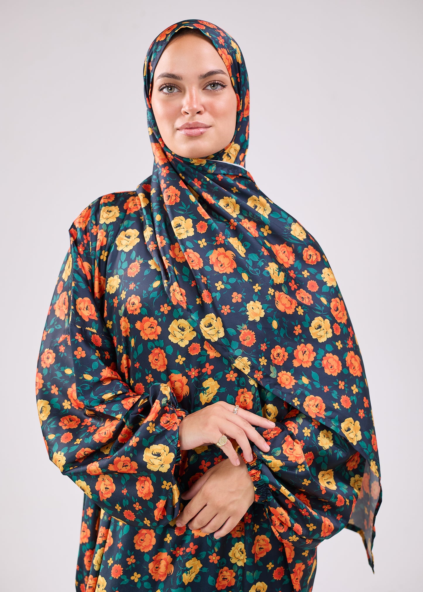 Shahd Printed Satin Isdal