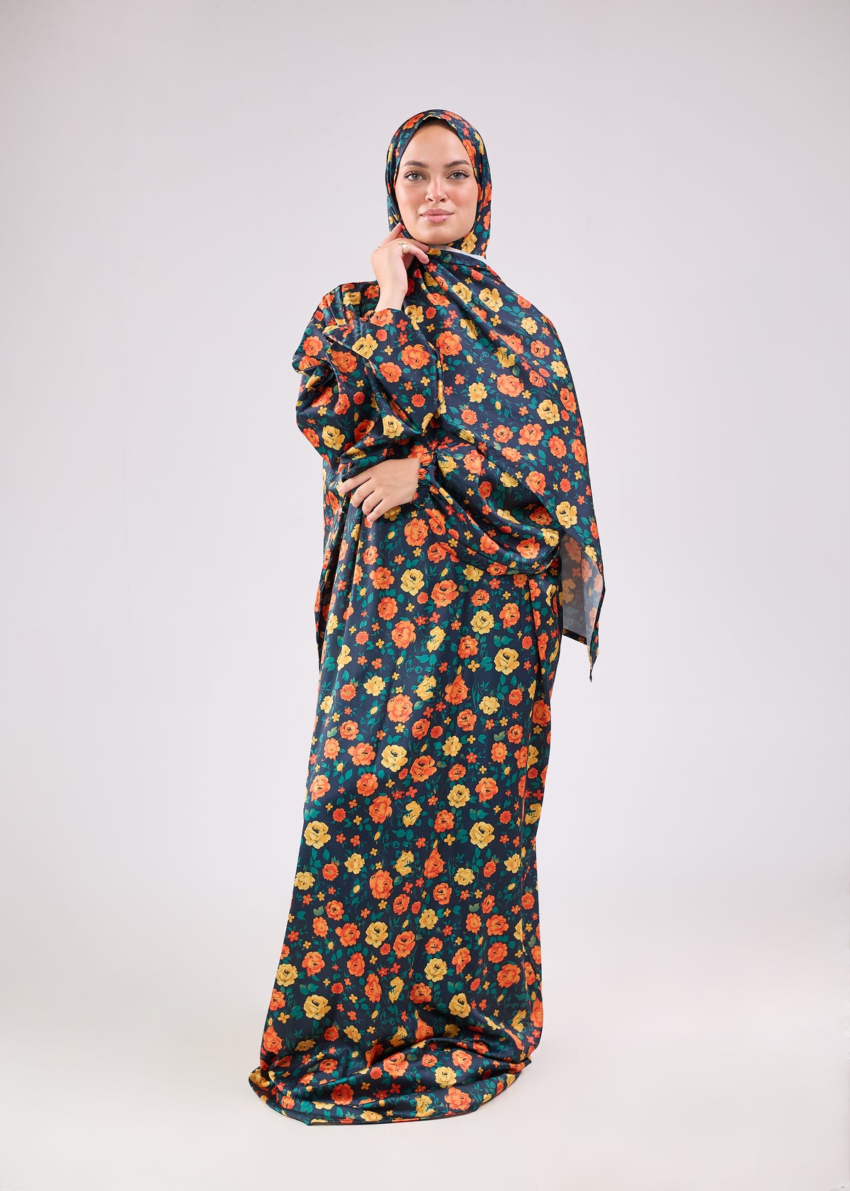 Shahd Printed Satin Isdal