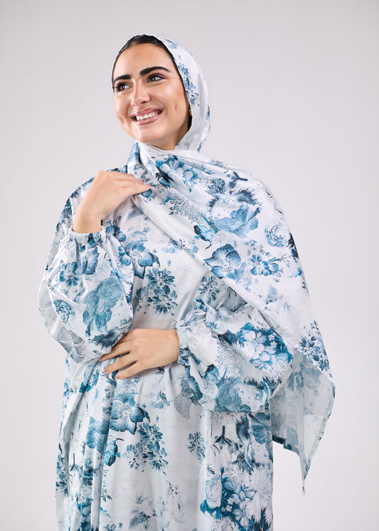 Rahaf Printed Satin Isdal