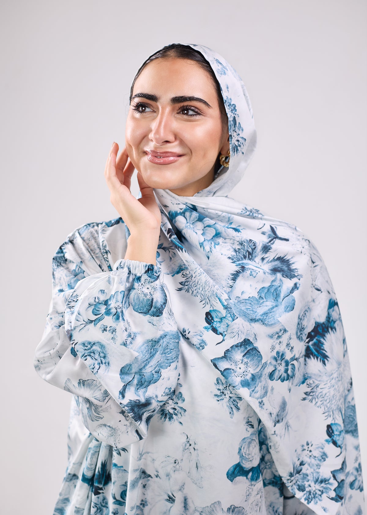 Rahaf Printed Satin Isdal