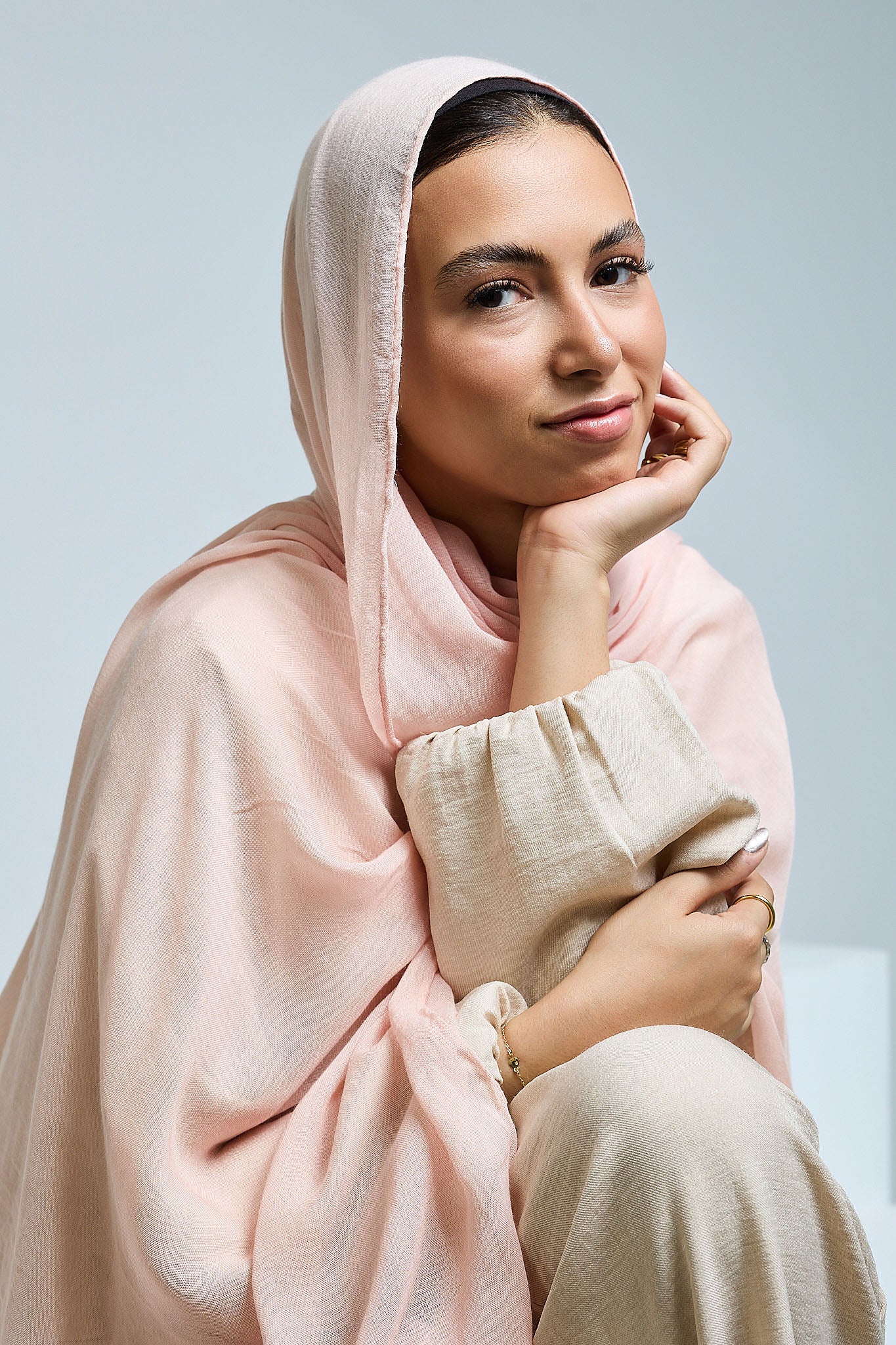 Millennial Pink Linen scarves