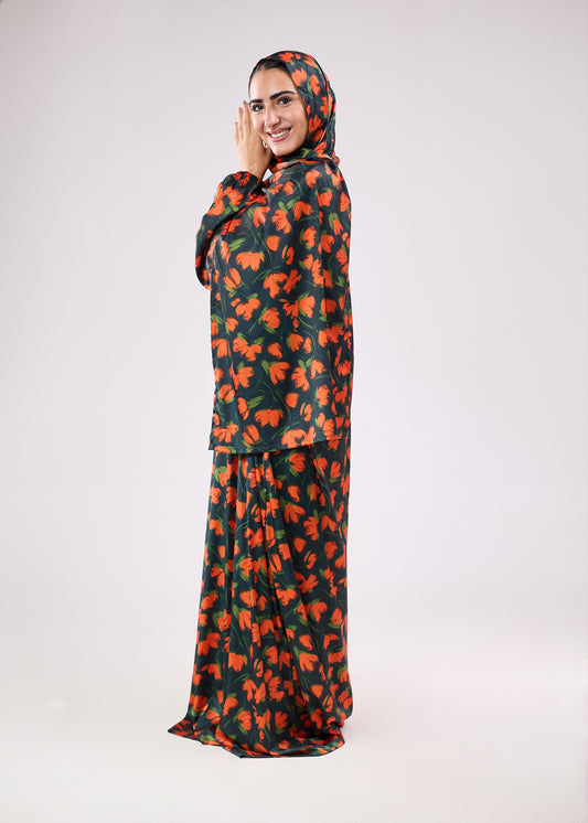 Ward Printed Satin Isdal