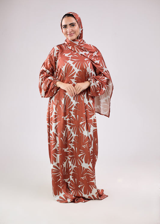 Rehana Printed Satin Isdal