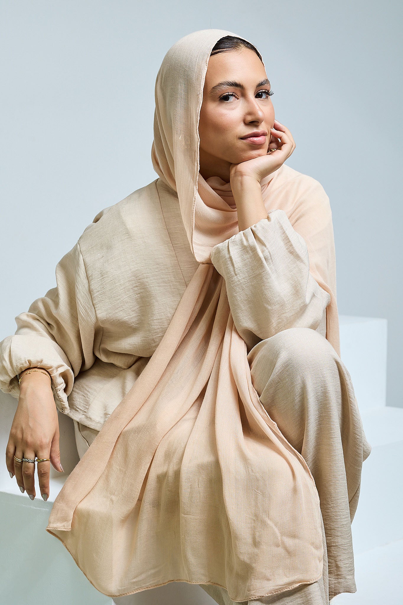 Nude Linen scarves