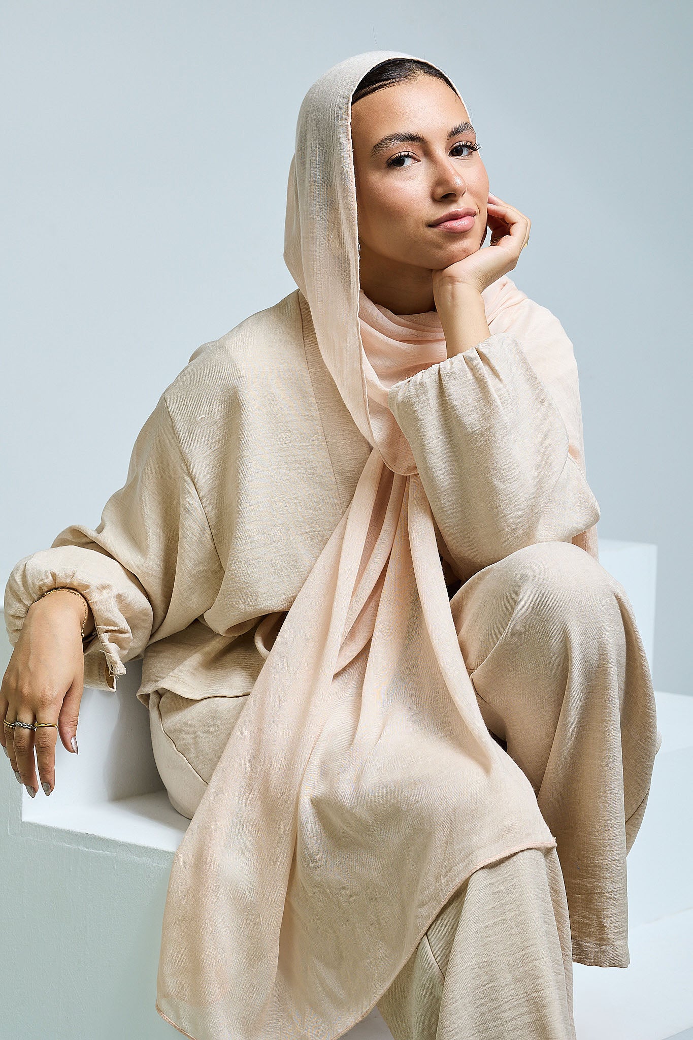 Nude Linen scarves