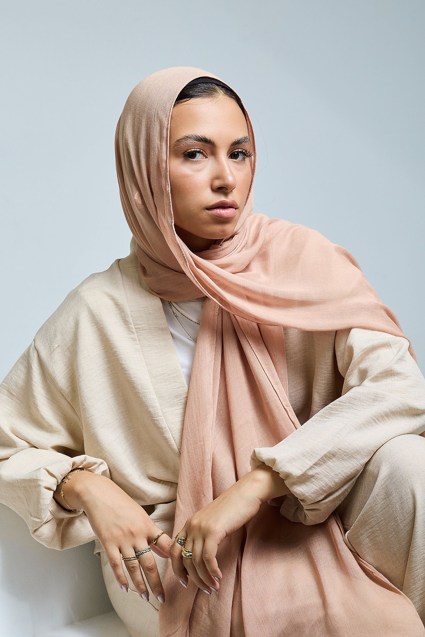 Bisque Linen scarves