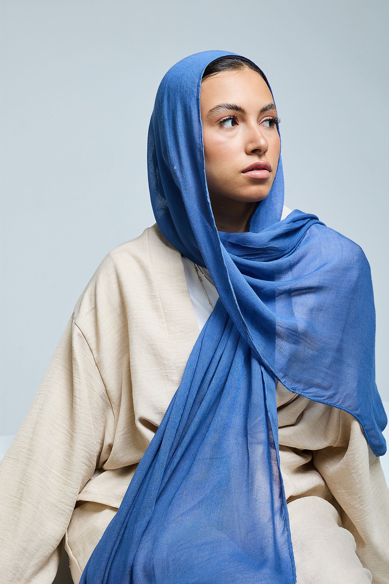 Cobalt Blue  Linen scarves