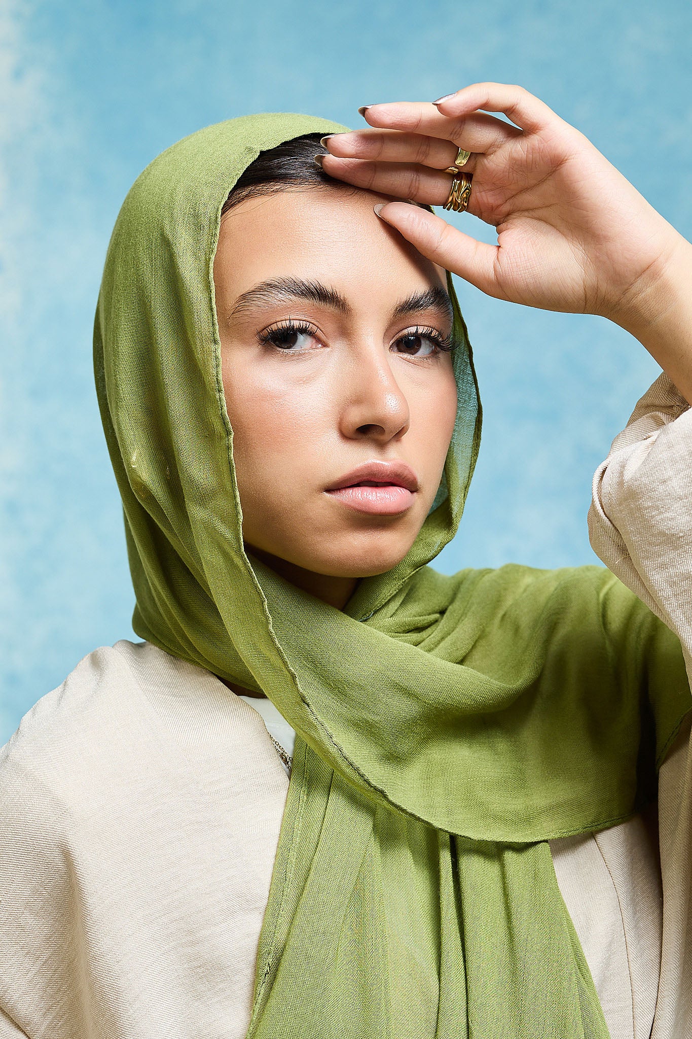 Peridot Linen scarves