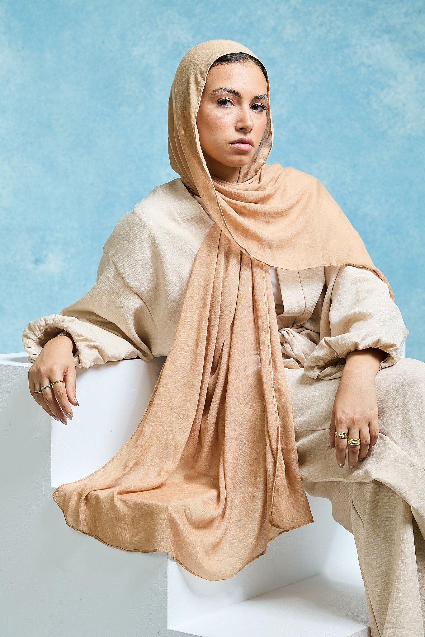 Fawn Linen scarves