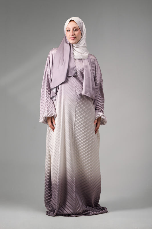 Misty Rose pleated satin