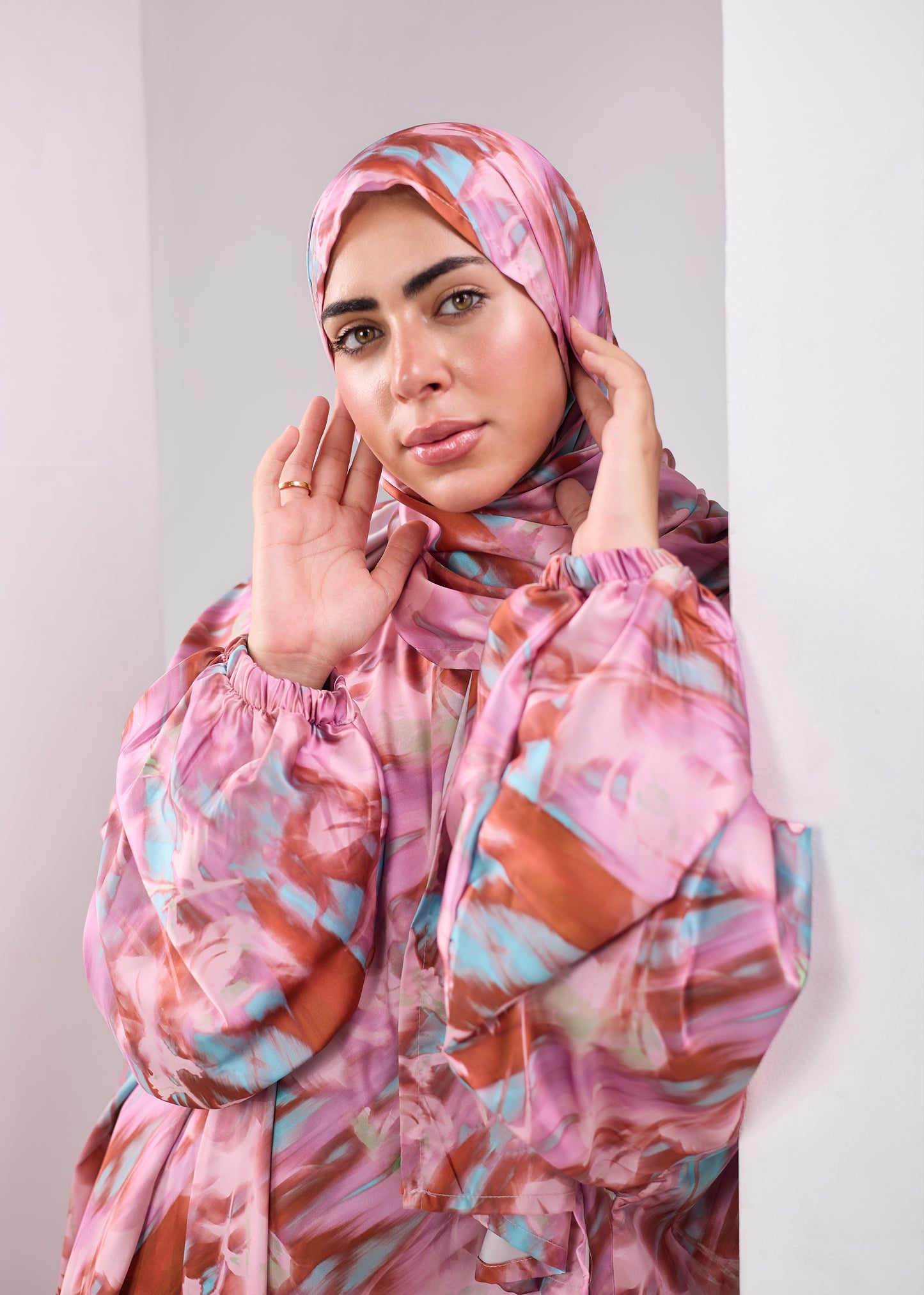 Rosalie Printed satin