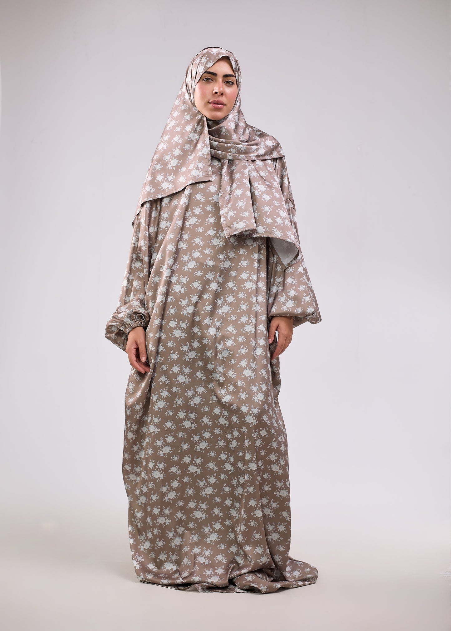 Maya Floral Printed satin