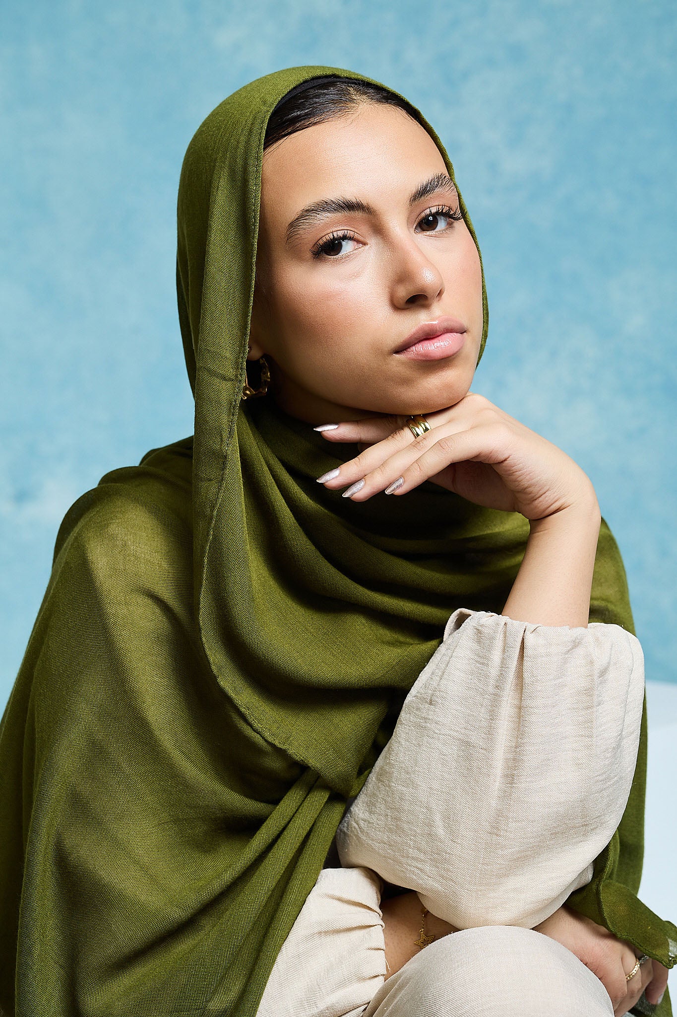 Sage Green Linen scarves