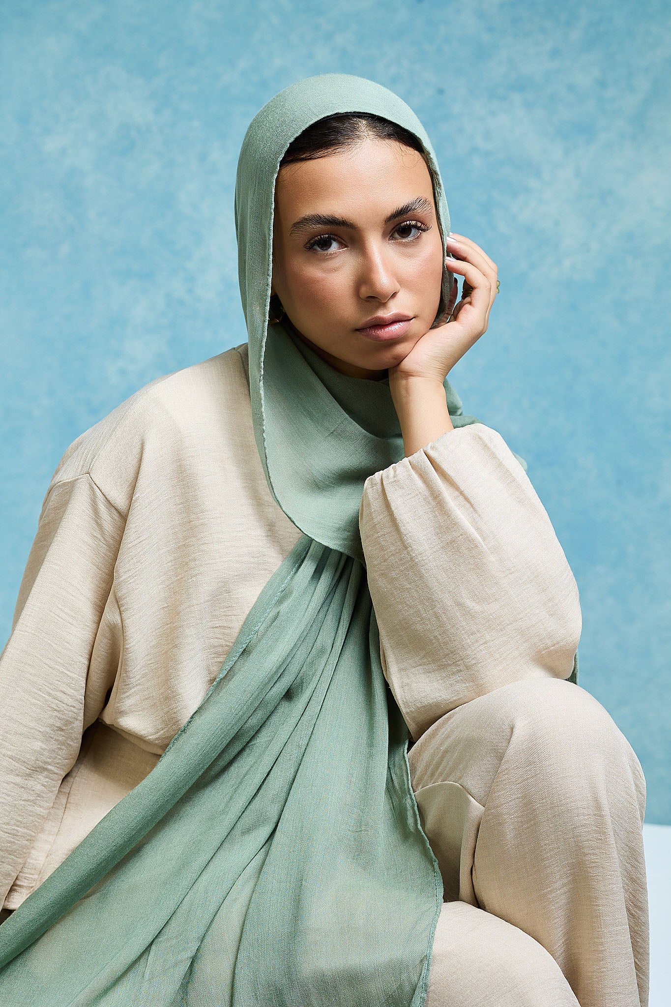 Celadon Linen scarves