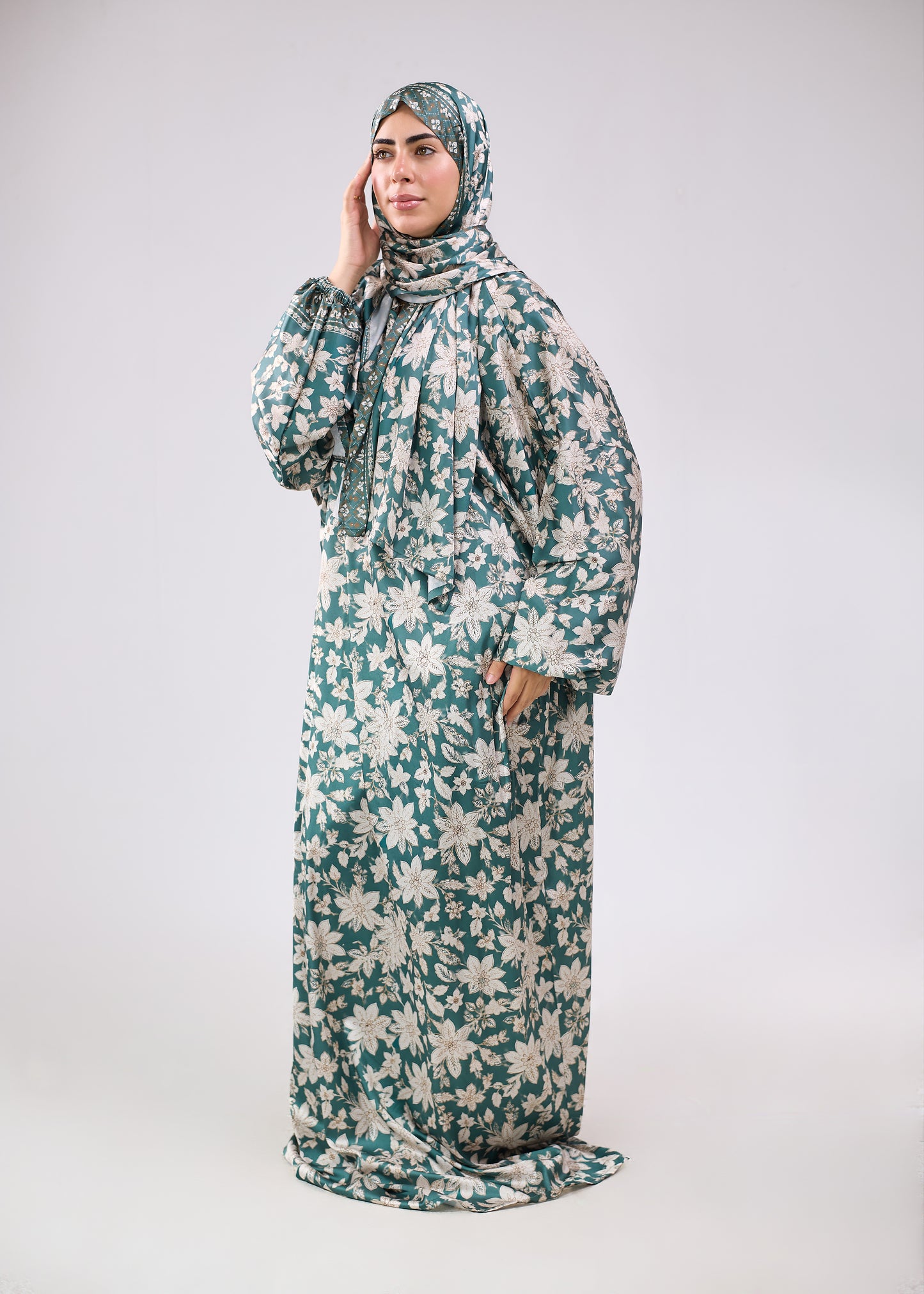 Lujain Printed satin