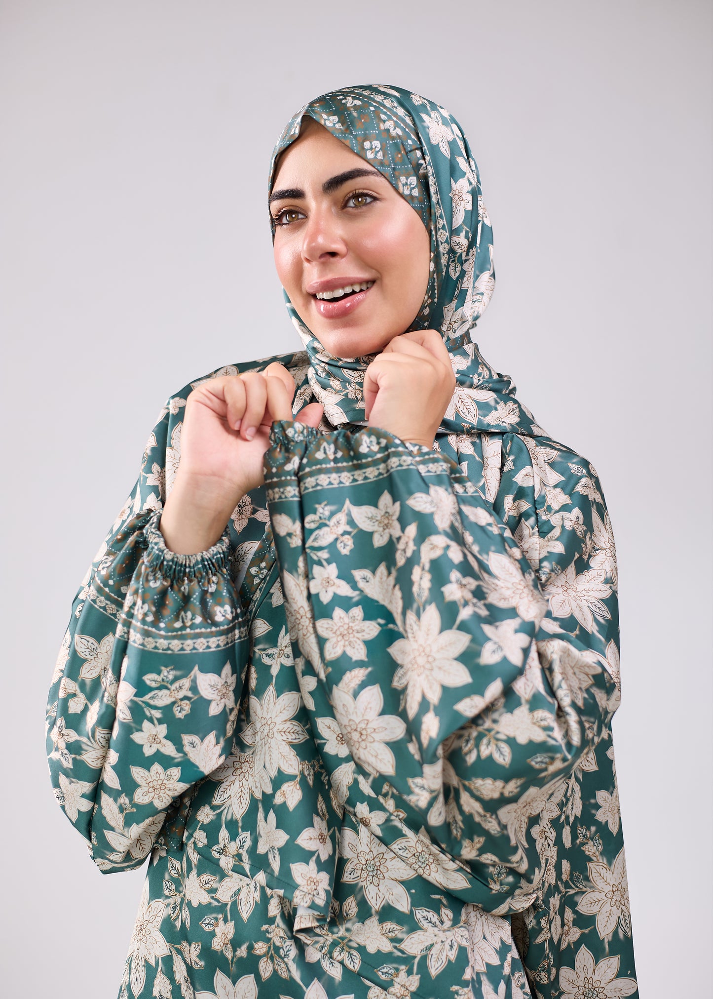 Lujain Printed satin