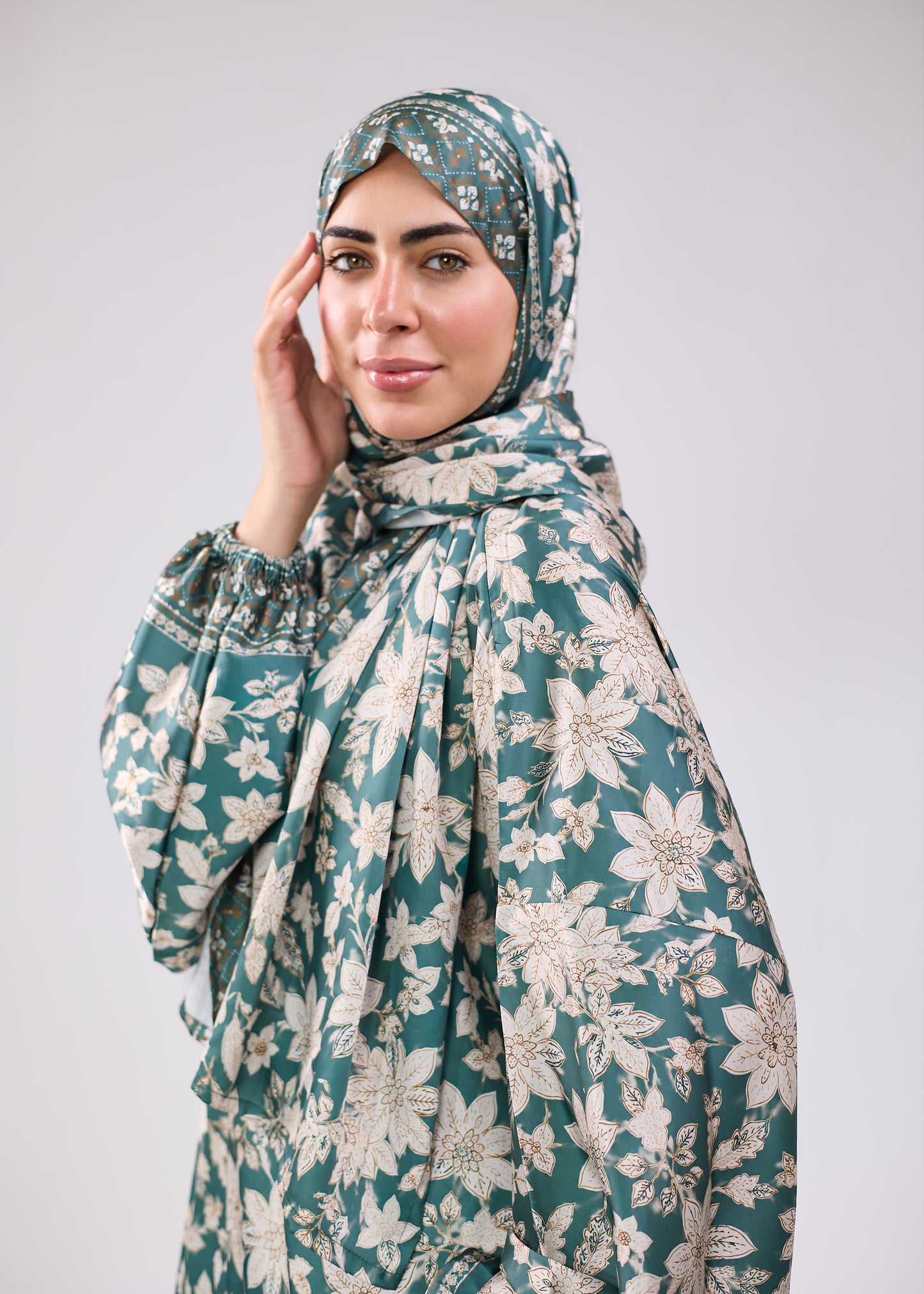 Lujain Printed satin