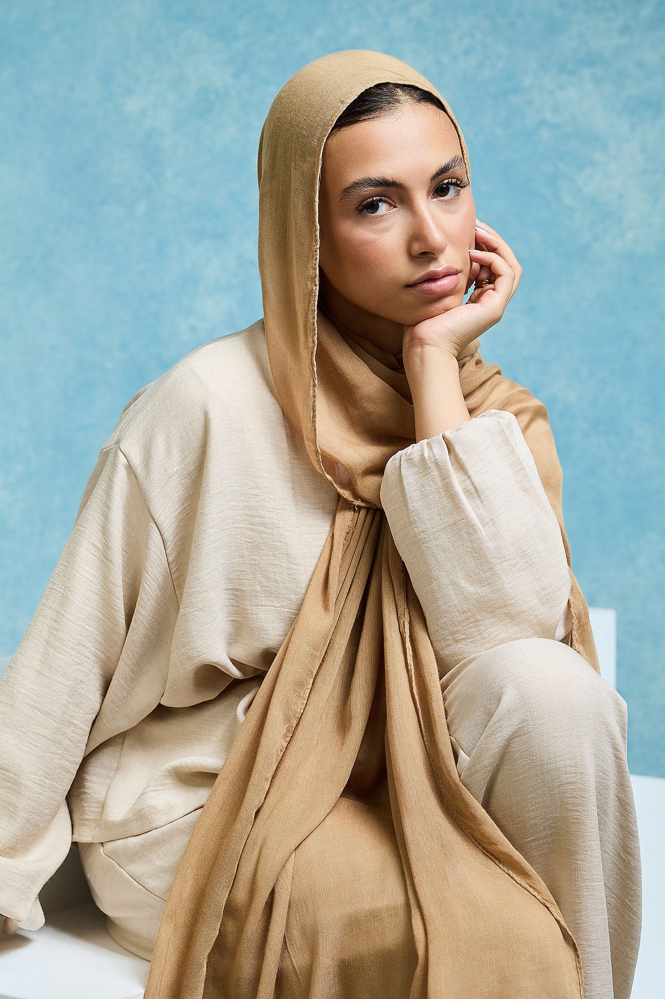 Camel Linen scarves