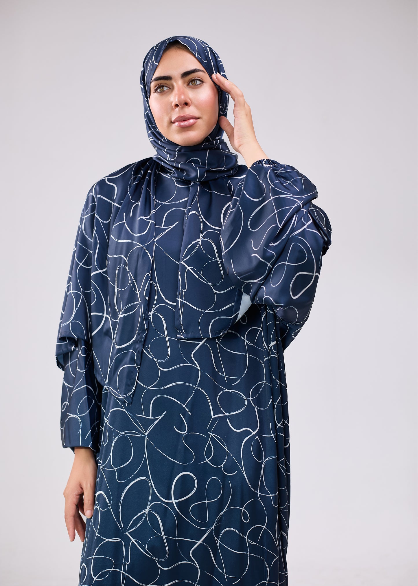 Areej Printed satin