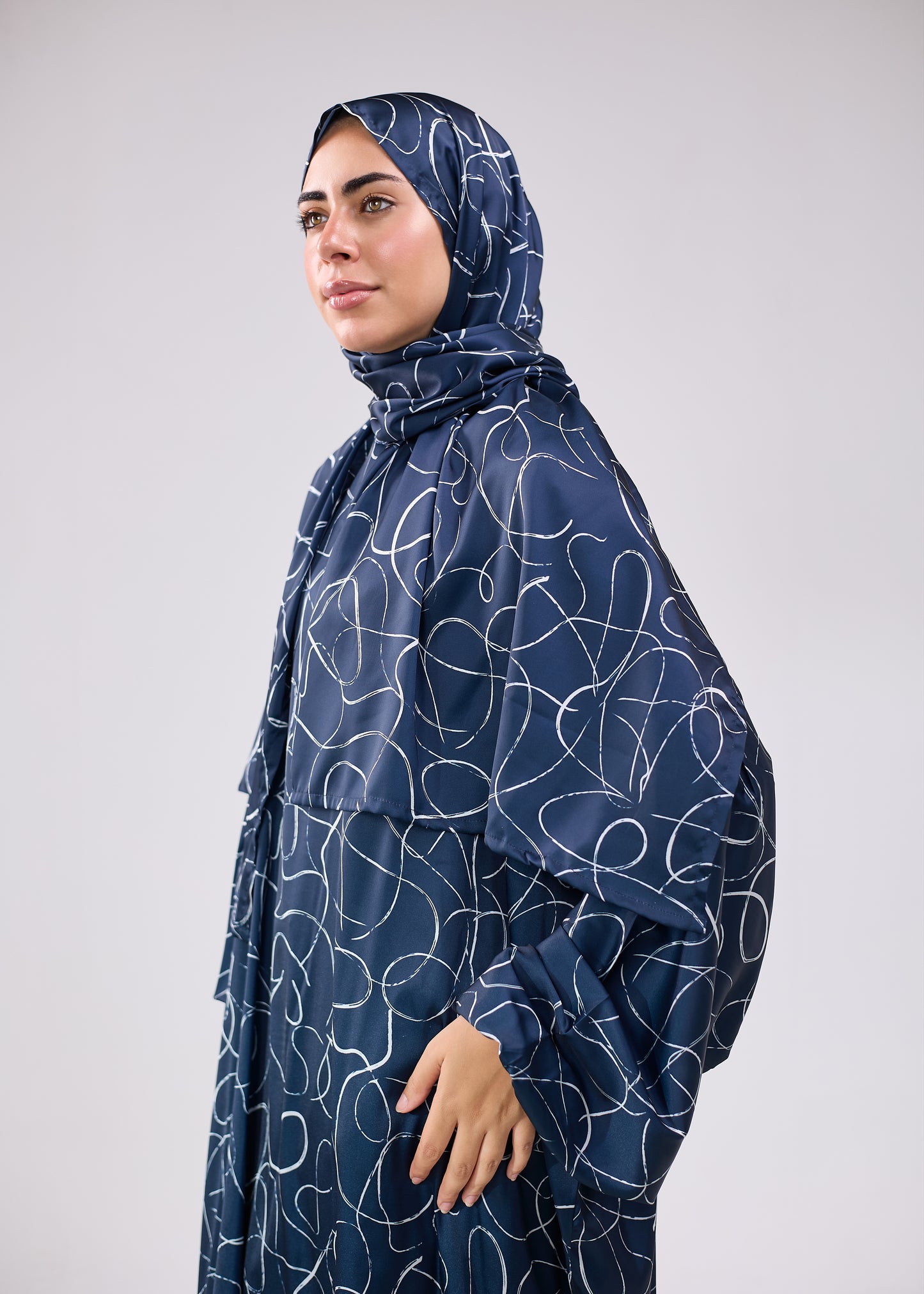 Areej Printed satin