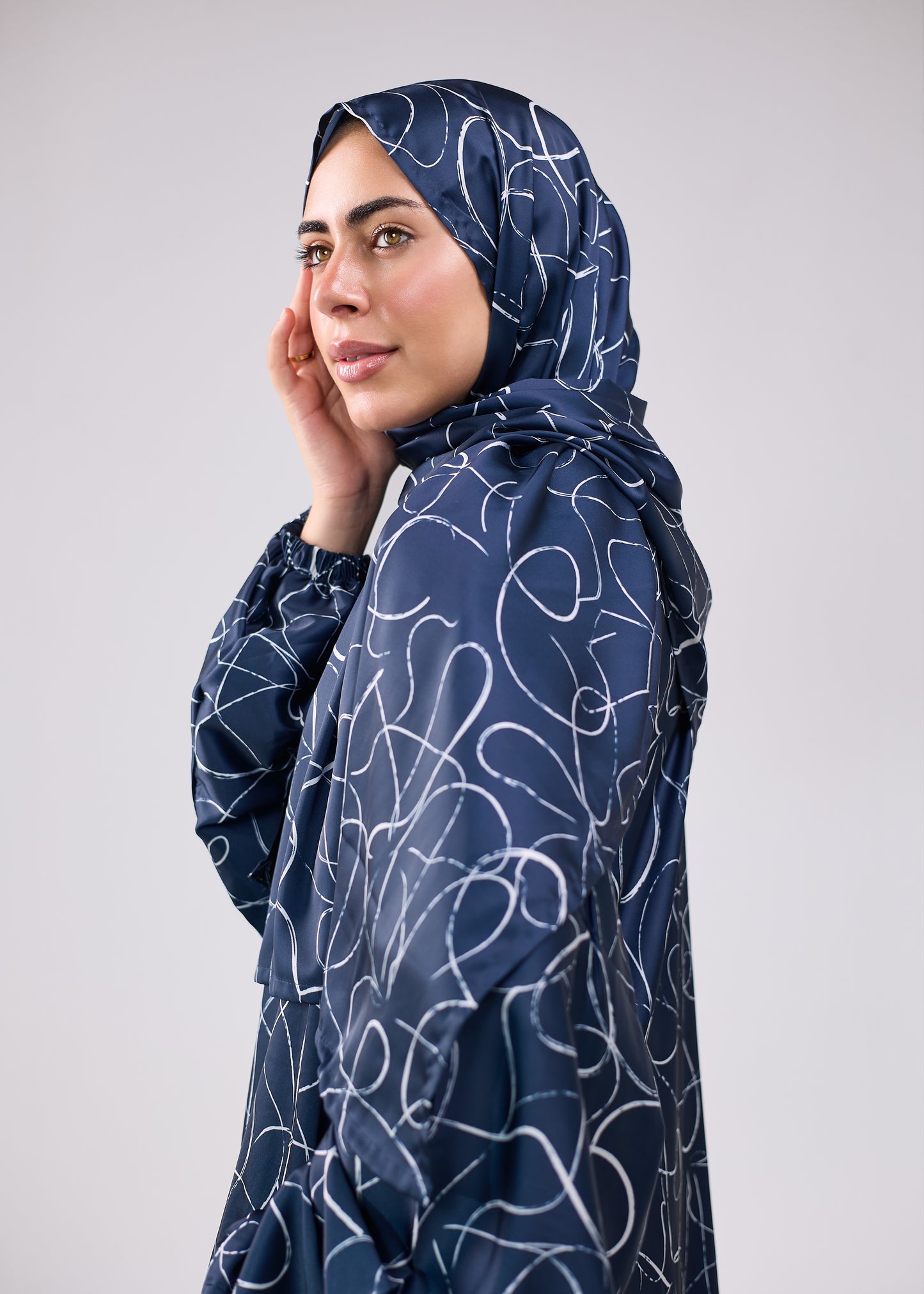 Areej Printed satin