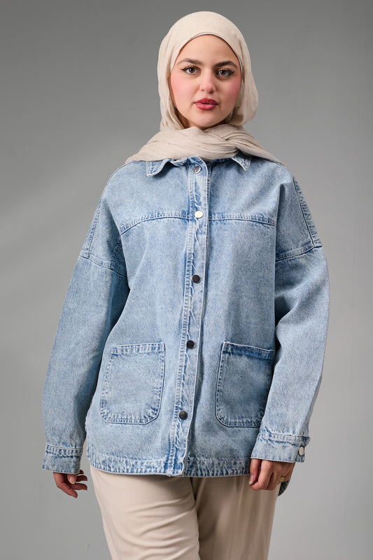 Long Denim Shacket