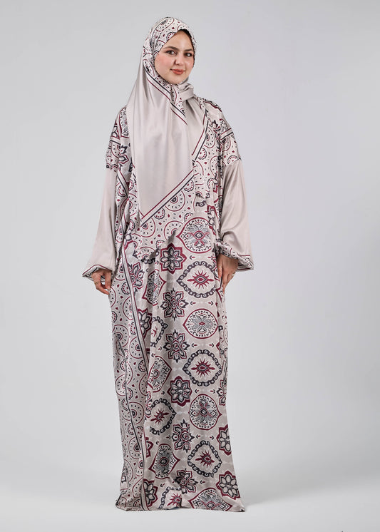 Amira Printed Satin Isdal