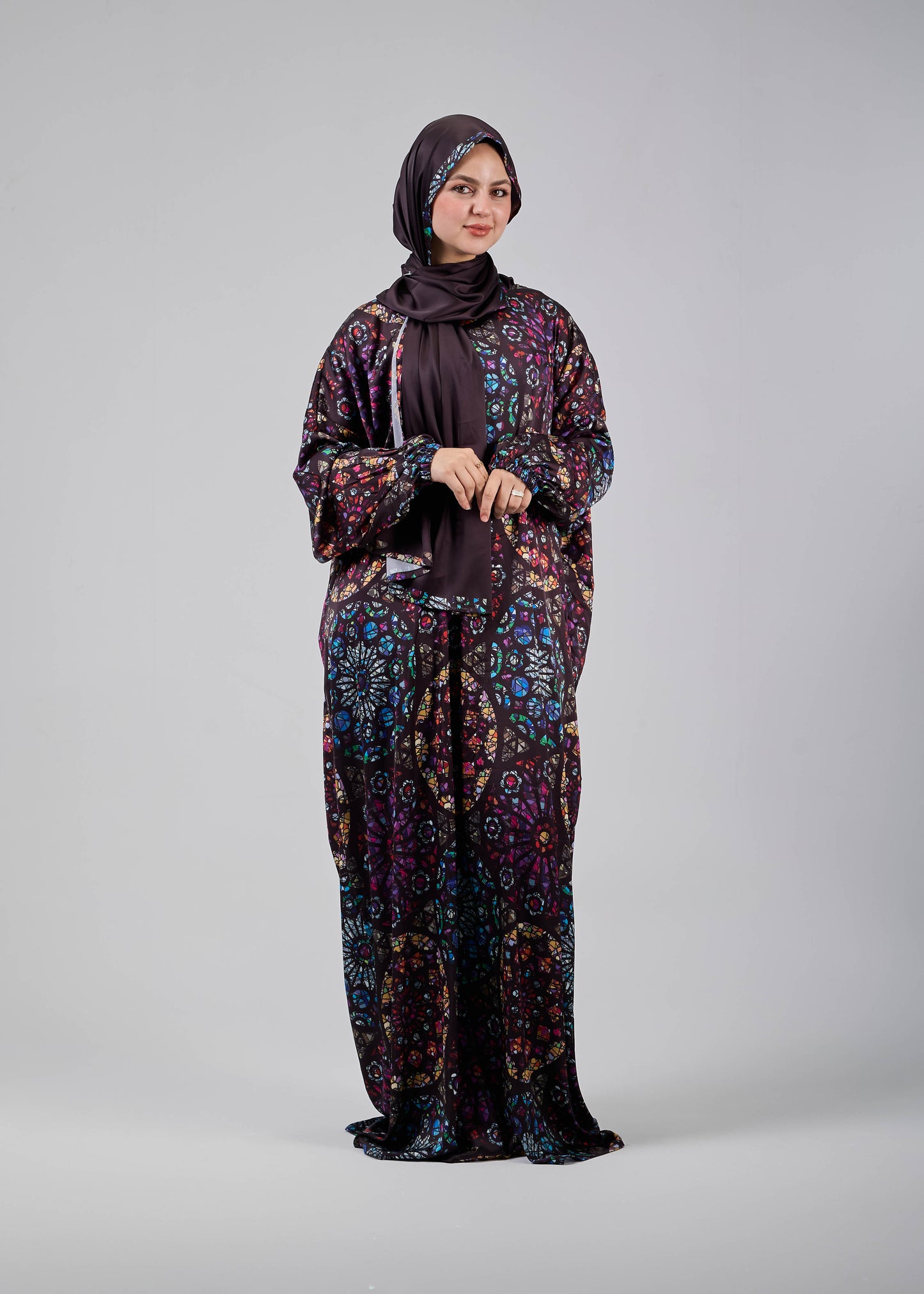 Mosaic Glow Satin Printed