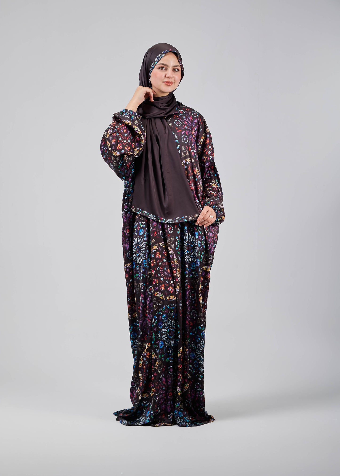 Mosaic Glow Satin Printed
