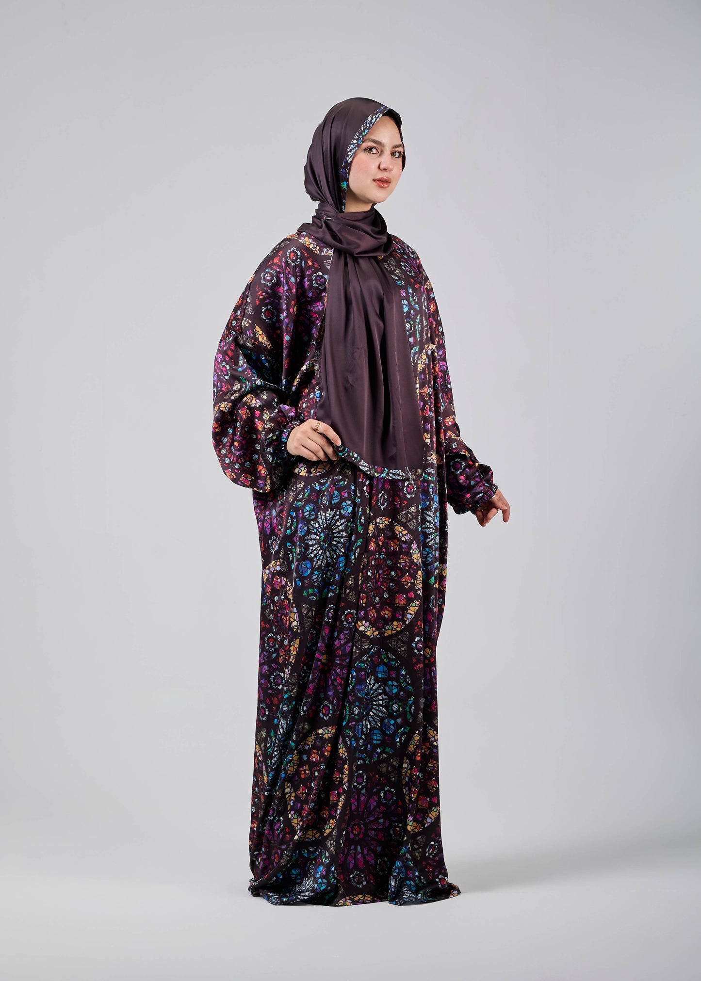 Mosaic Glow Satin Printed