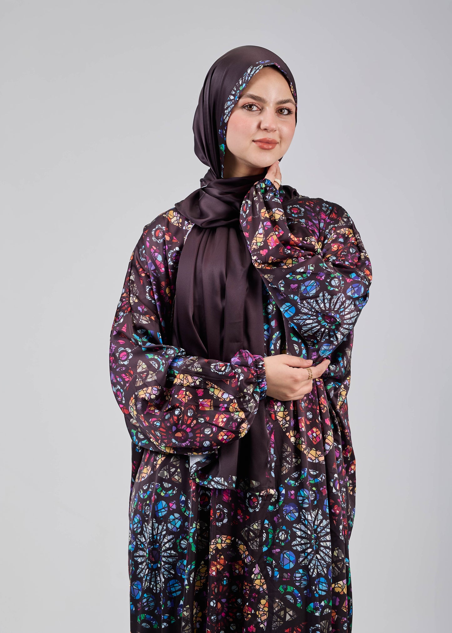 Mosaic Glow Satin Printed