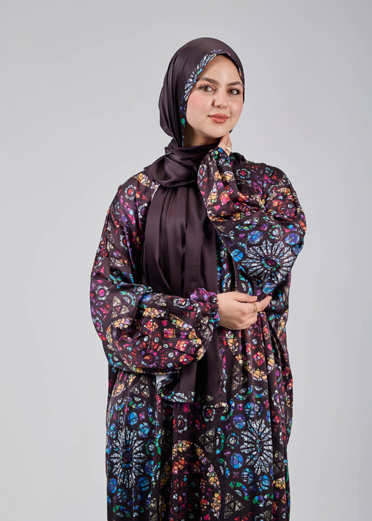 Mosaic Glow Satin Printed