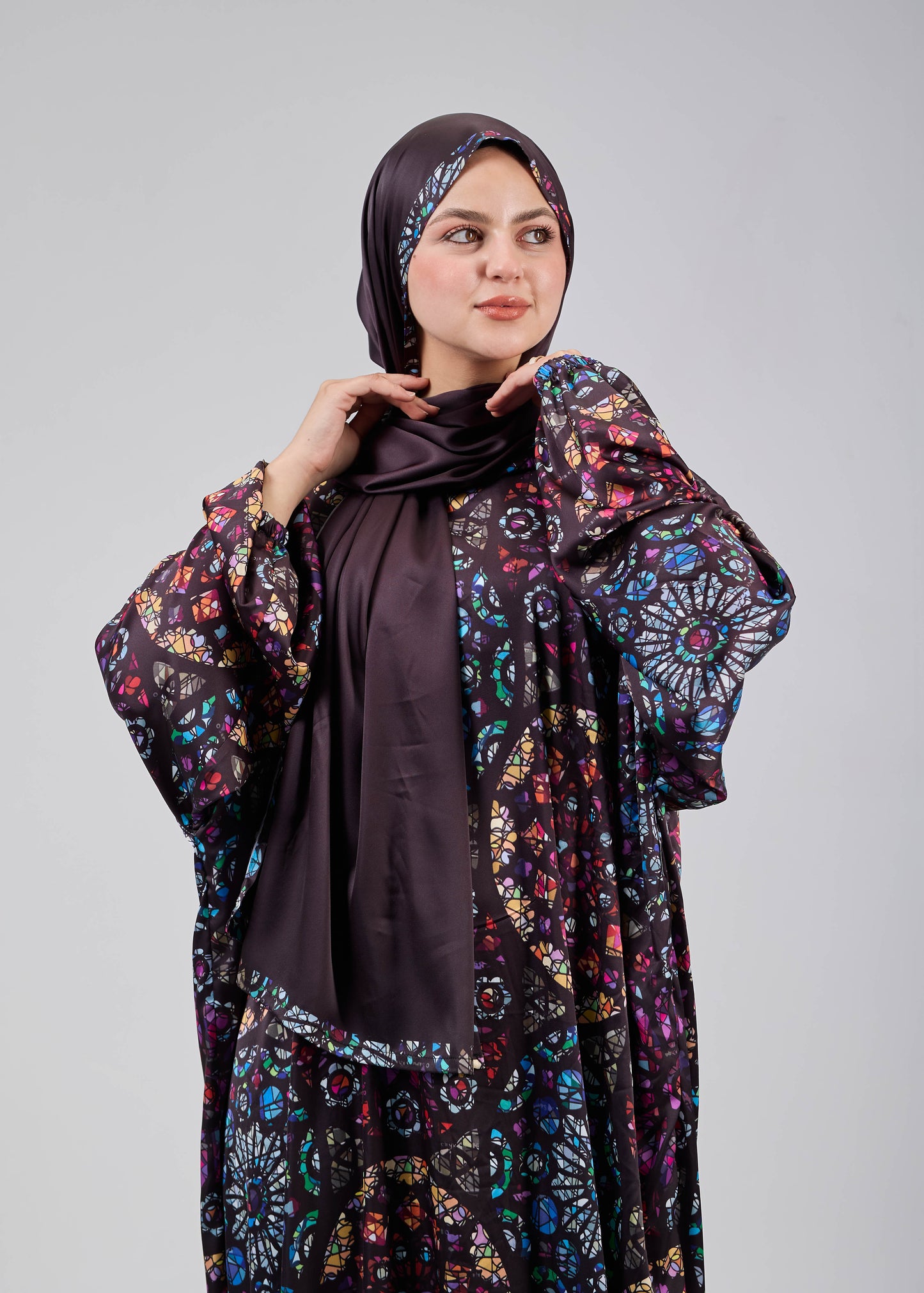 Mosaic Glow Satin Printed