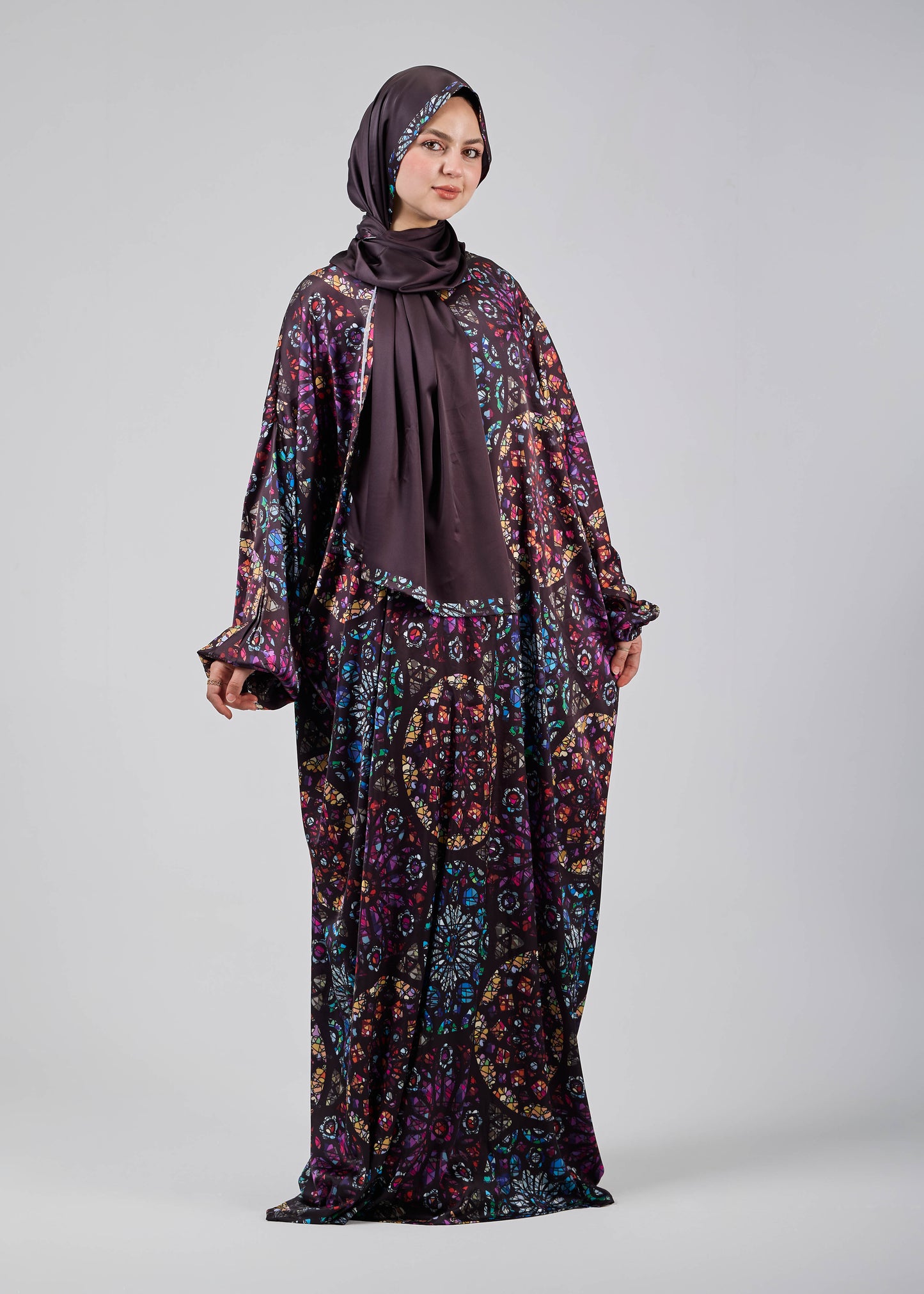 Mosaic Glow Satin Printed
