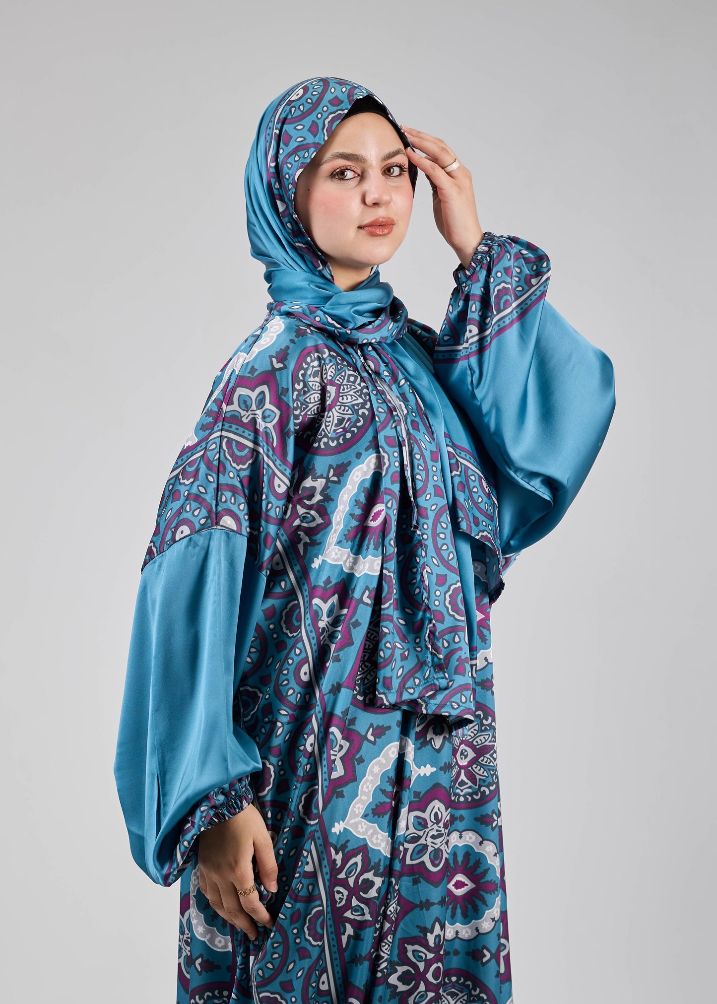 Reem Printed satin