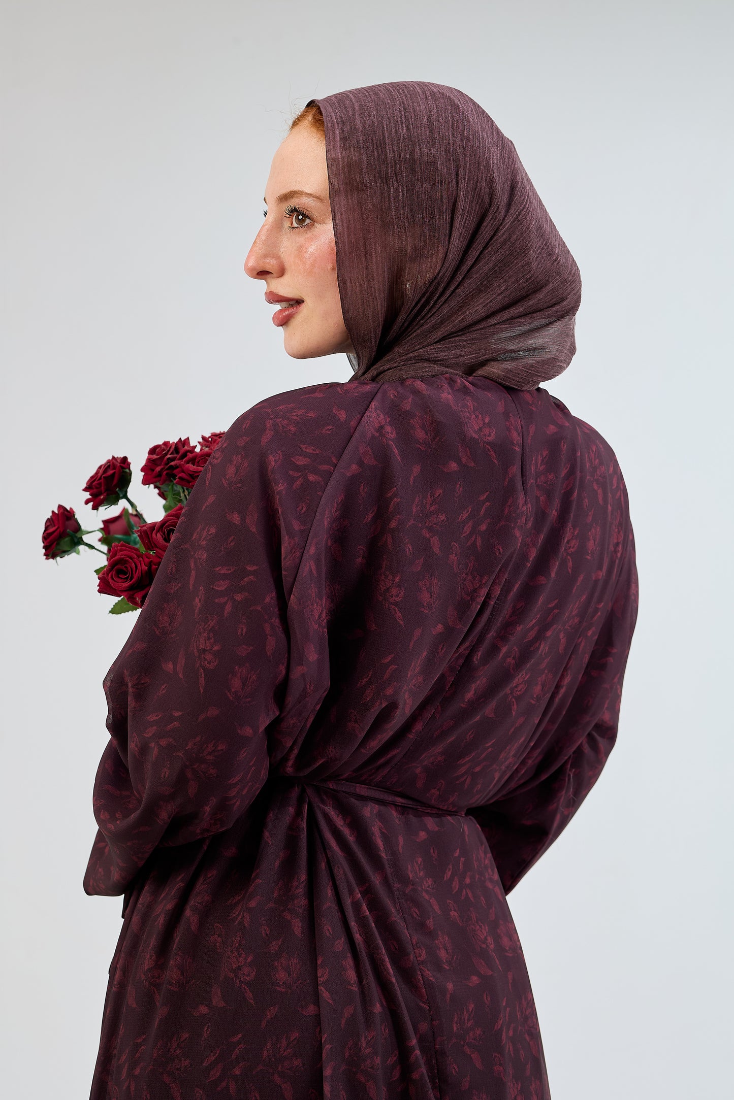 Royal Plum Chiffon Dress