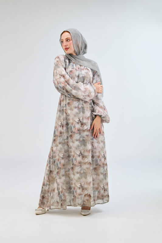 Pastel Dream Chiffon Dress