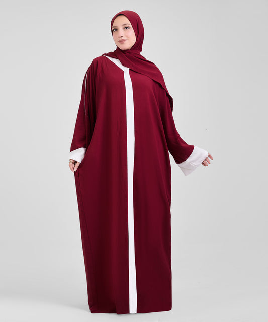 Asdal in abaya Maroon