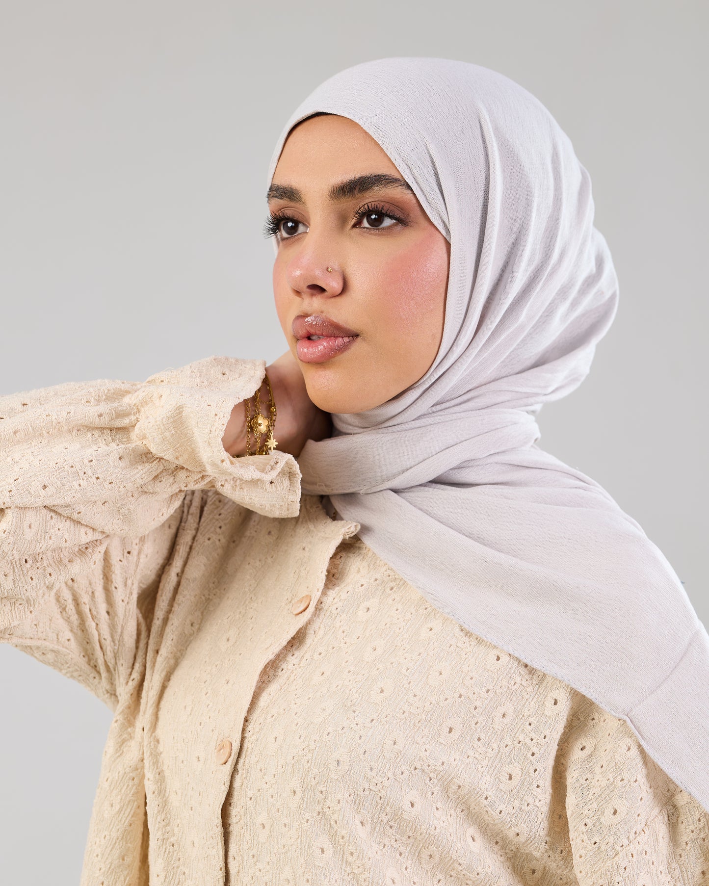 Airy Cotton Eyelet Blouse