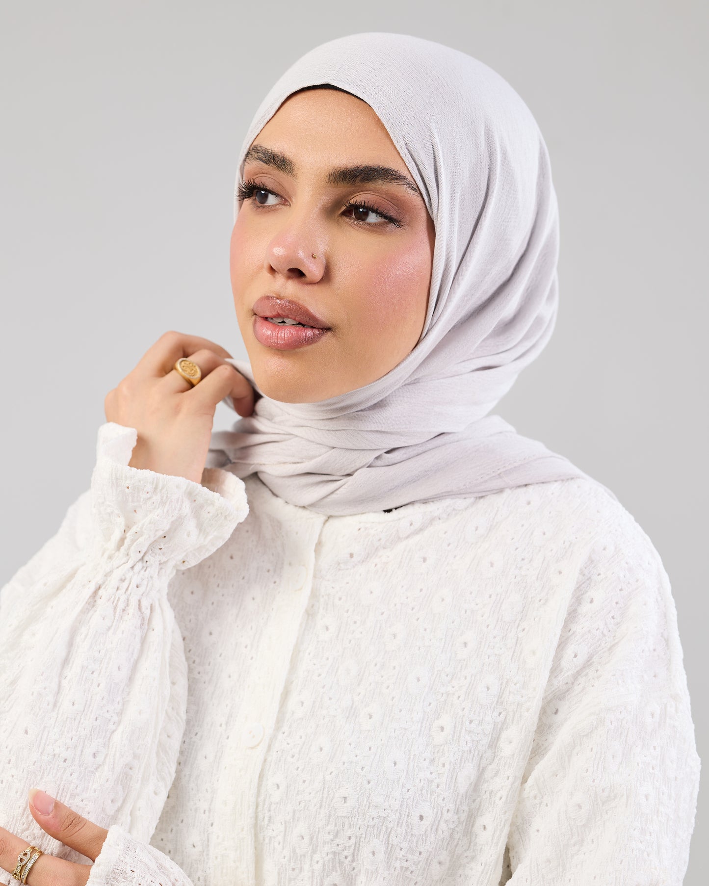 Airy Cotton Eyelet Blouse