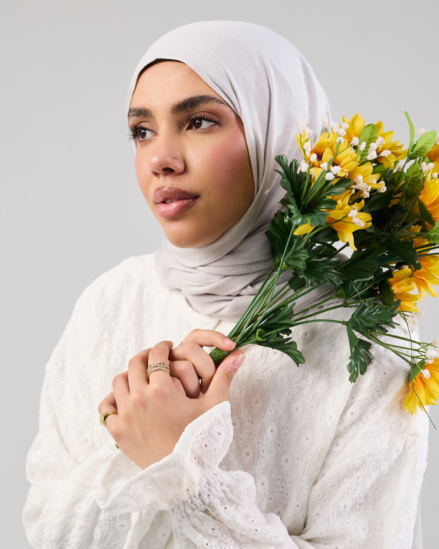 Airy Cotton Eyelet Blouse