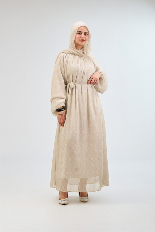 Pearl White Chiffon Dress