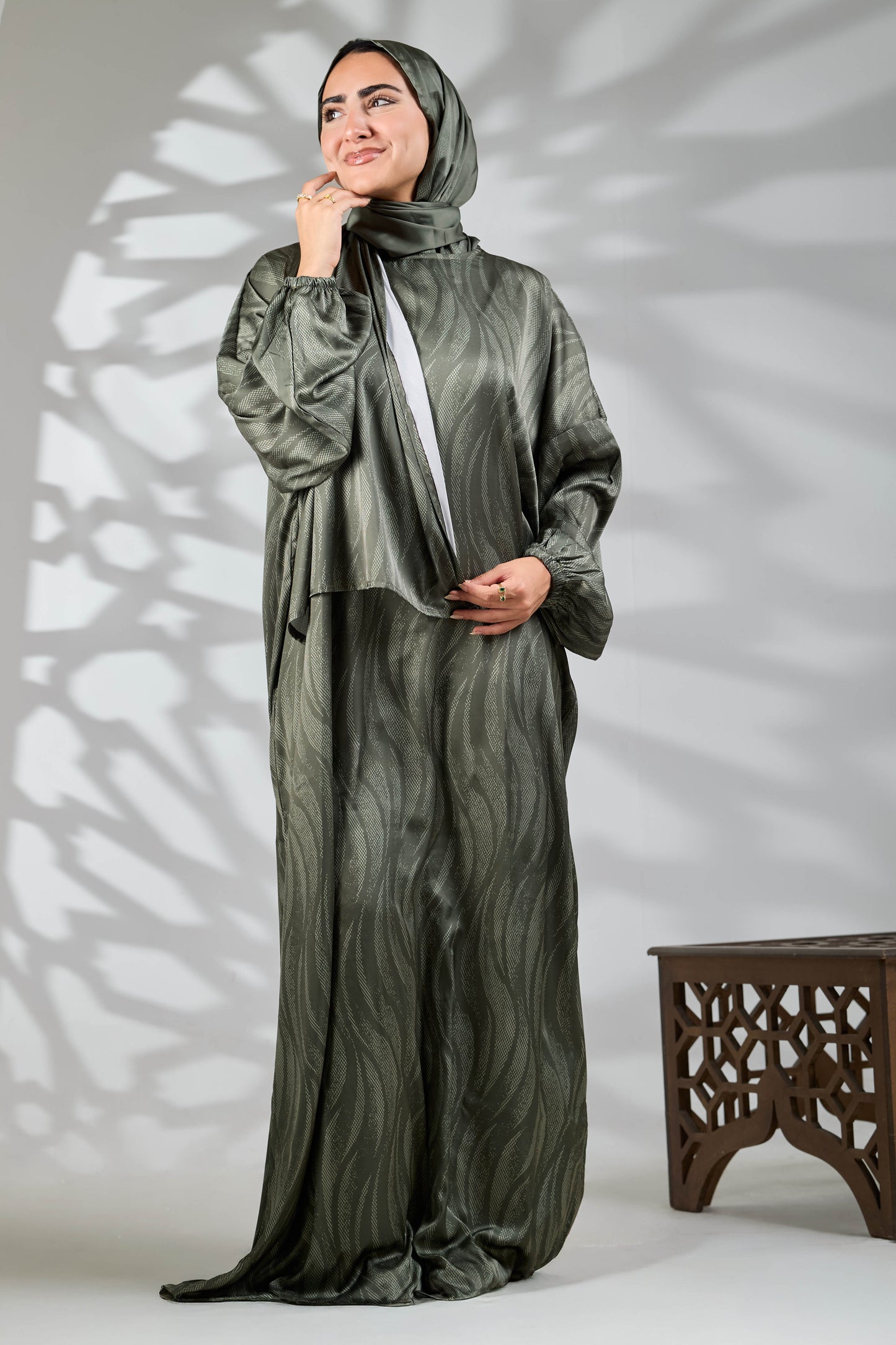 Deema Printed satin