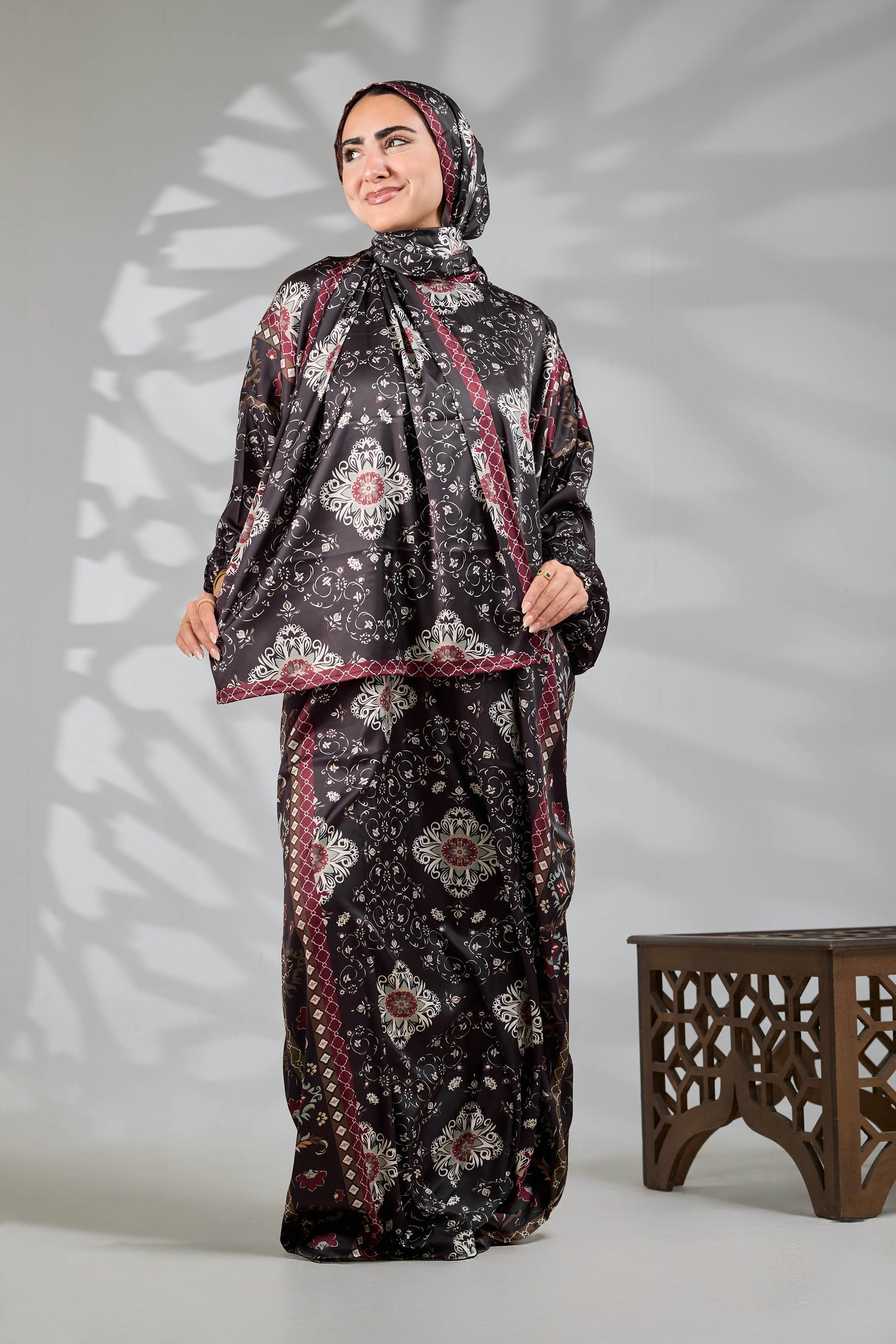 Rita Printed satin