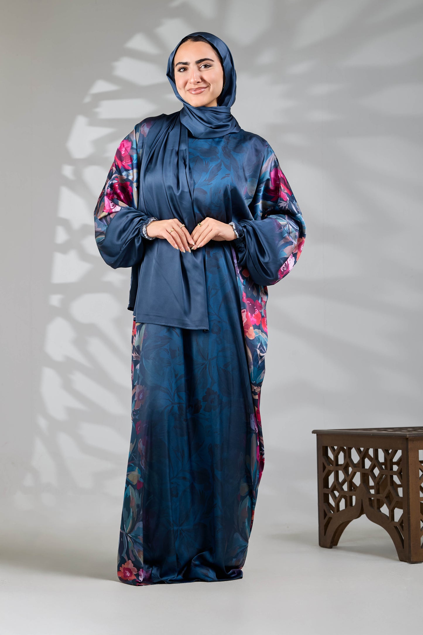 Lama Printed satin