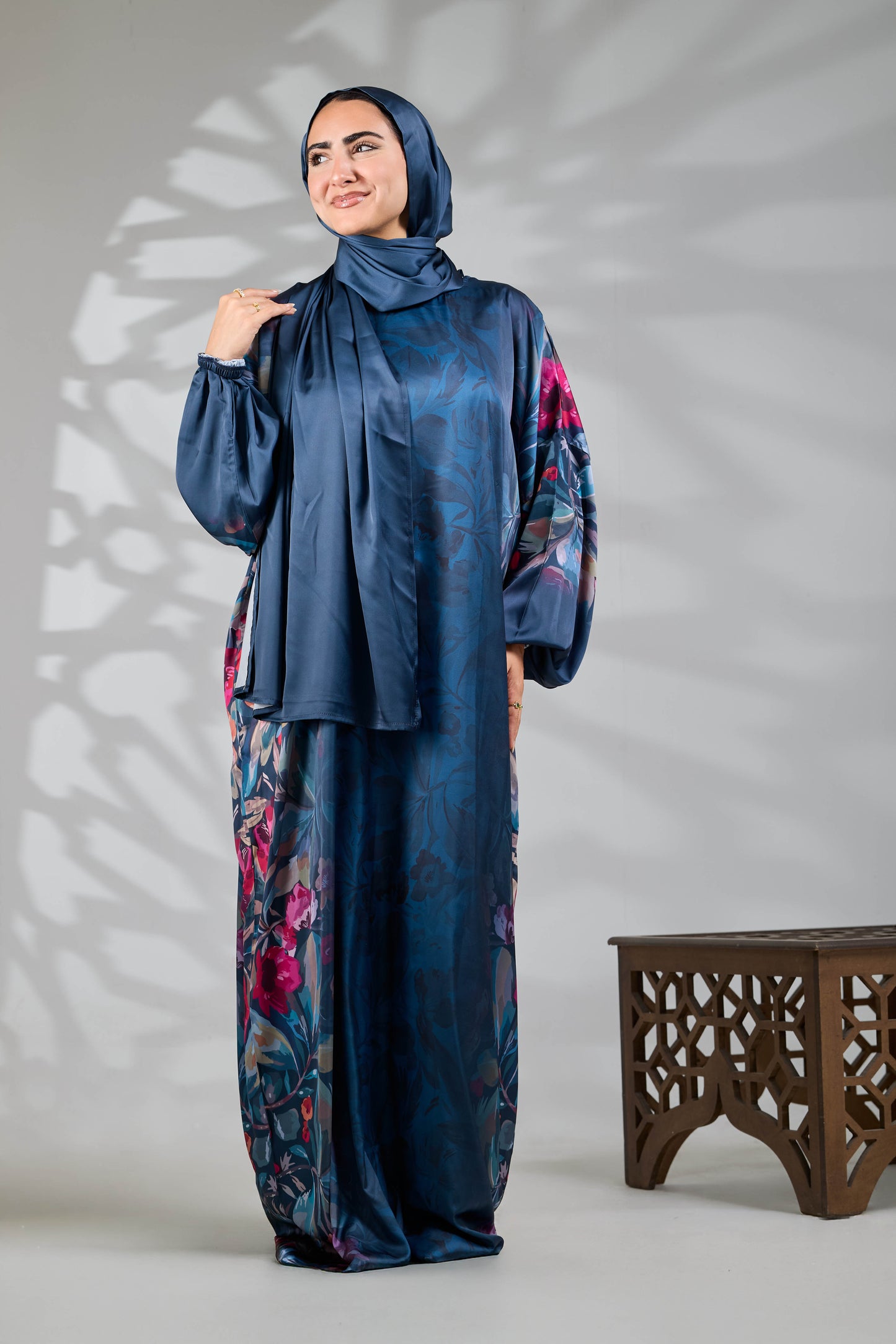 Lama Printed satin