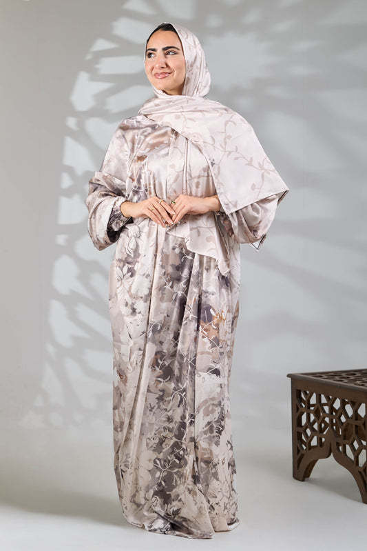 Aisha Printed Satin Isdal