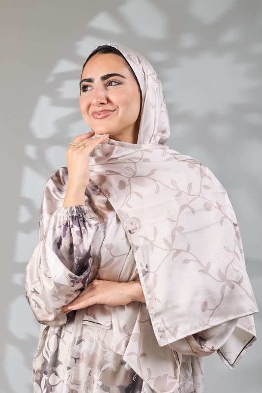 Aisha Printed Satin Isdal