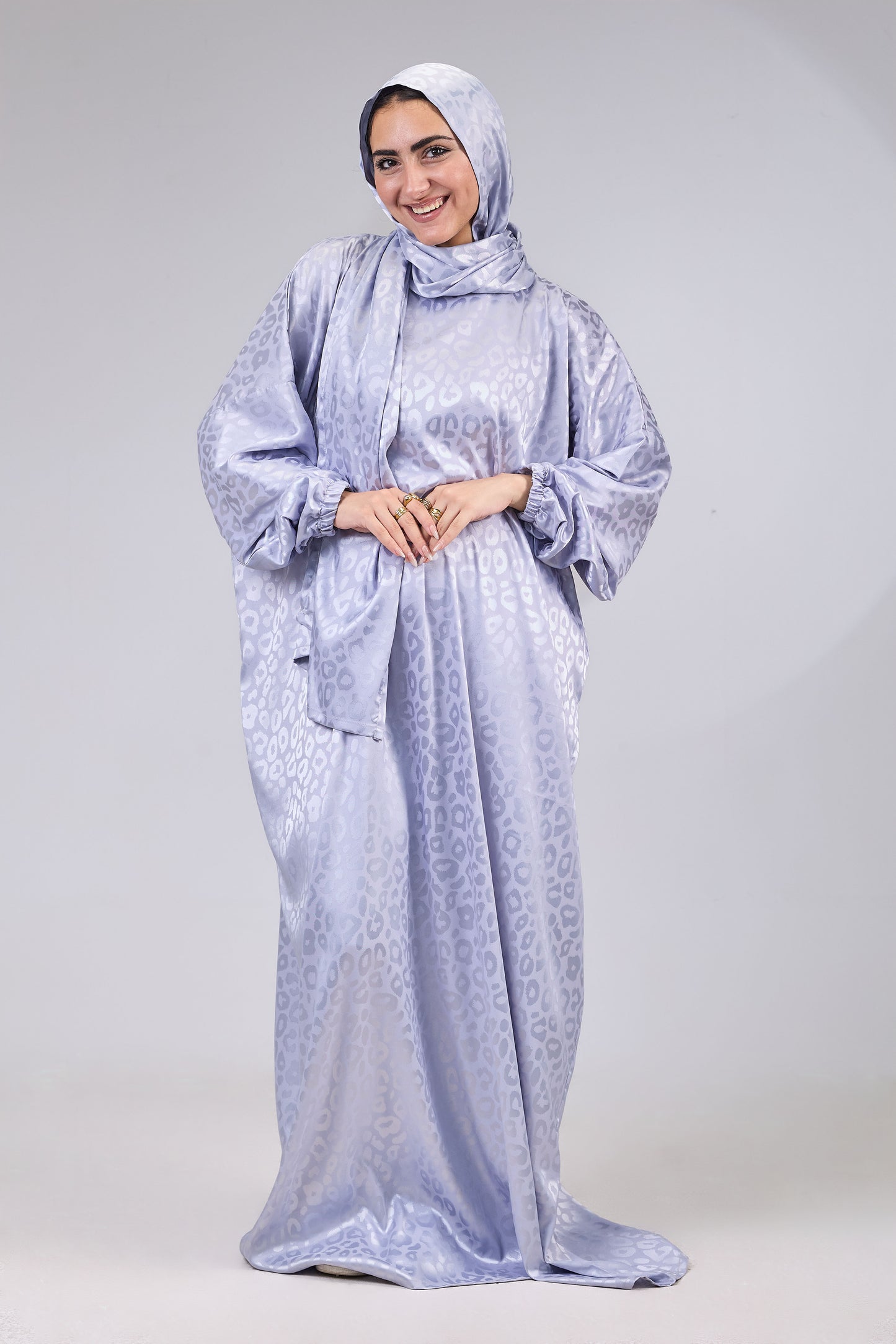 Satin Jacquard silver