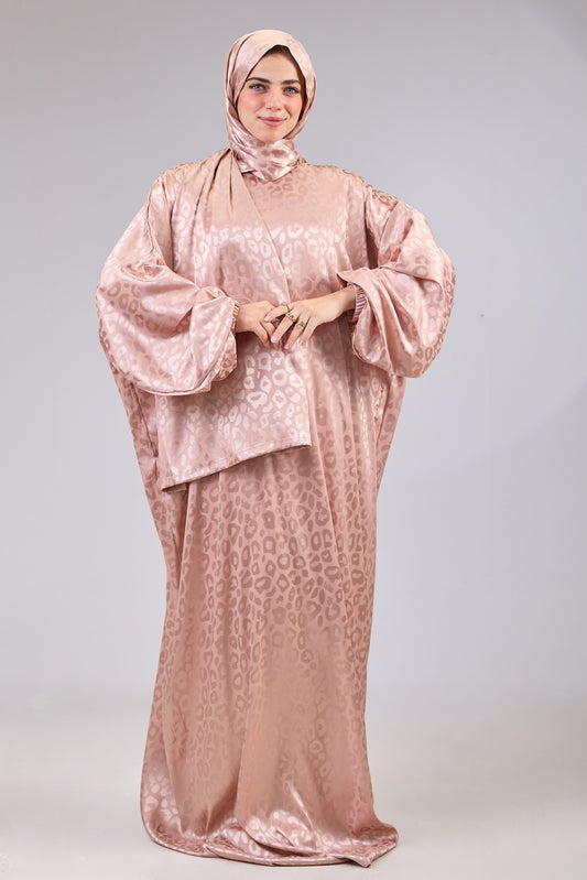 Satin Jacquard Blush Pink